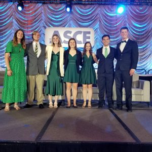 Students pictured at the awards ceremony. (left to right: Abigail Rose, Justin Sprumont, Emma Fredericks, Jordan Landis, Katie McKendrick, Jarrod Vonkchalee, & Luke Bender)